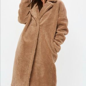 Brown Teddy Bear Coat / Missguided